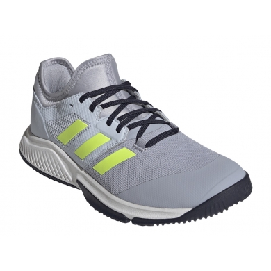 adidas Halowe buty do tenisa Court Team Bounce srebrnoszare męskie